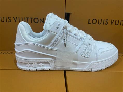 lv trainers bianche|lv trainers for men.